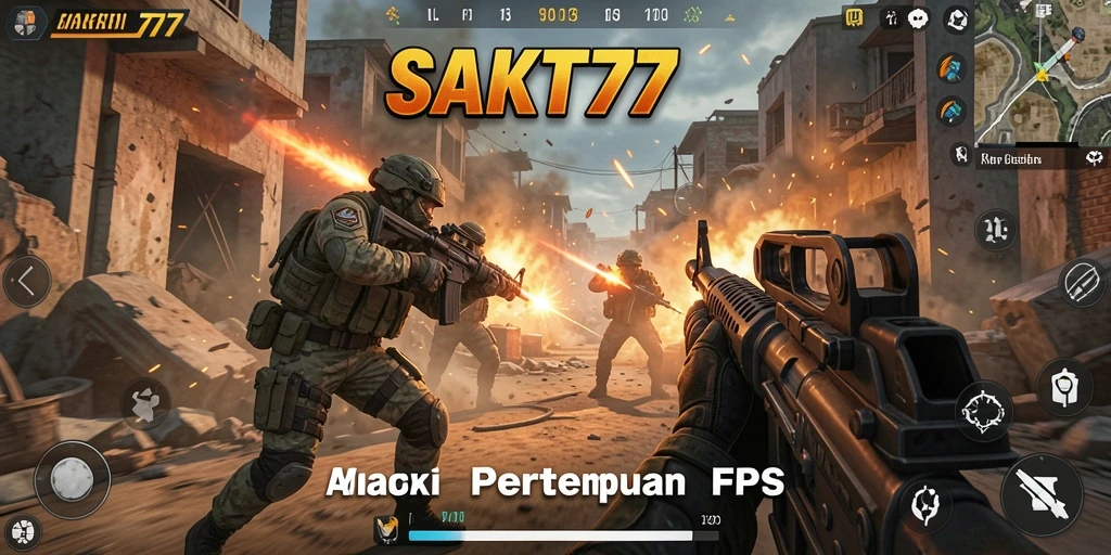 Tangkapan layar menunjukkan aksi menegangkan dalam permainan FPS.